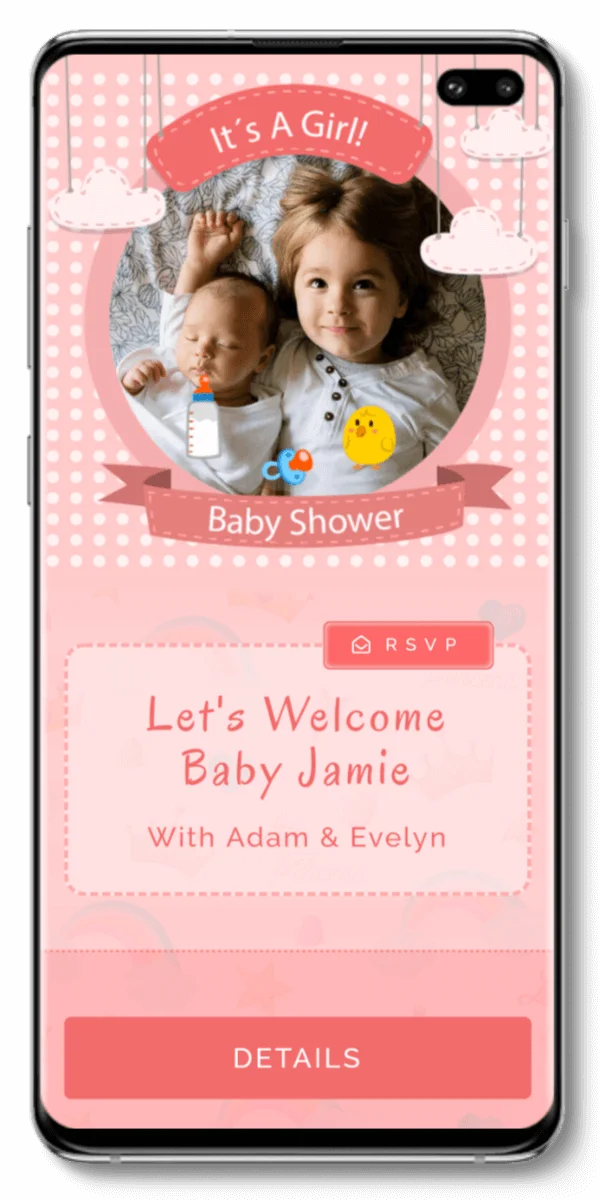 digital invitation singapore sample baby shower_phone