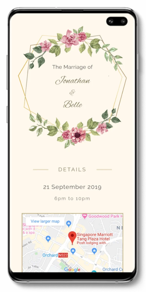 digital invitation singapore sample wedding_phone