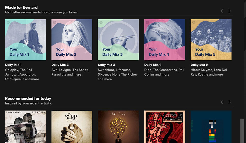 spotify personalisation humanise web design UX user experience for people