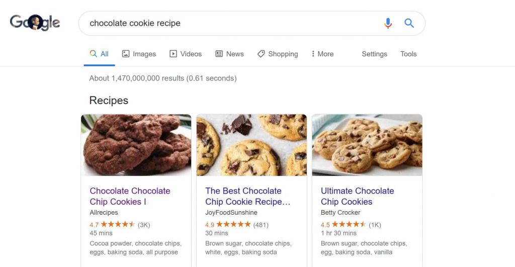 voice search seo rich snippet chocolate cookie recipe 4 - Dream Fox Design