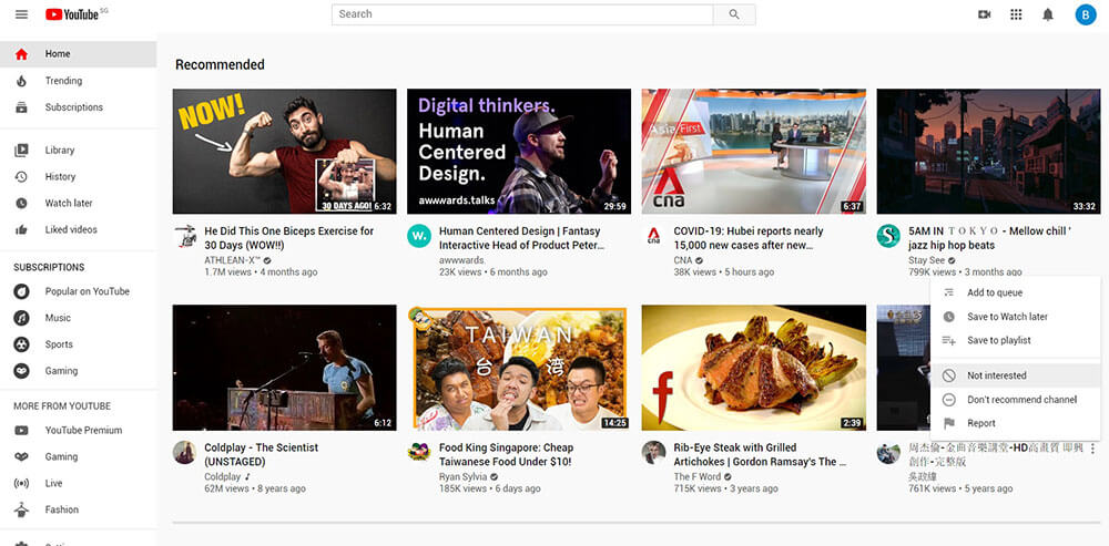 youtube personalisation humanise web design UX user experience for people